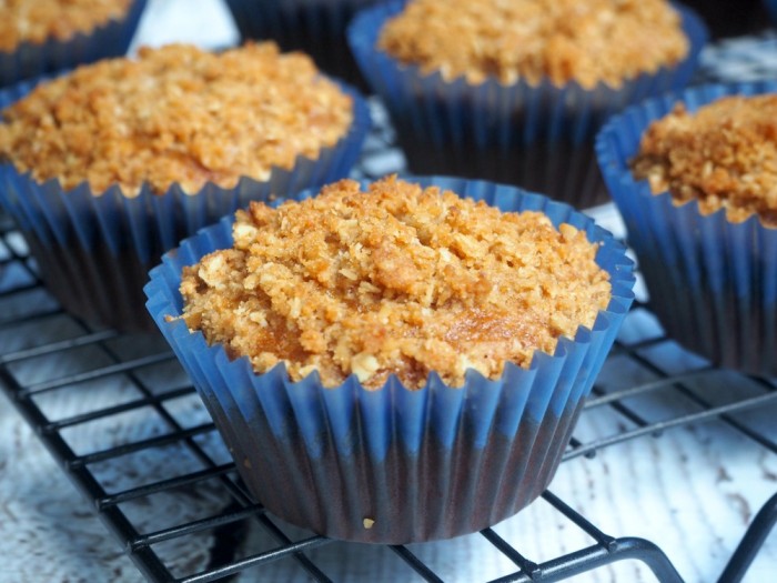 ANZAC Crumble Banana Choc Chip Muffins