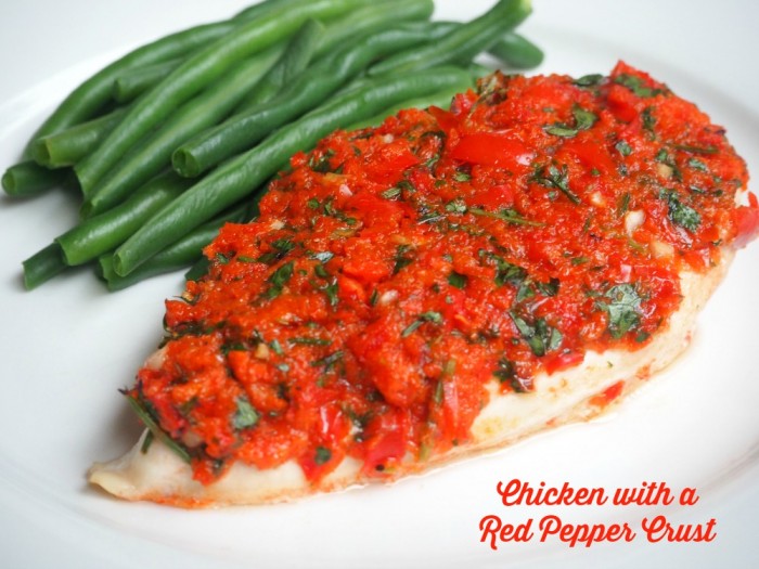 Chicken with a Red Pepper Crust