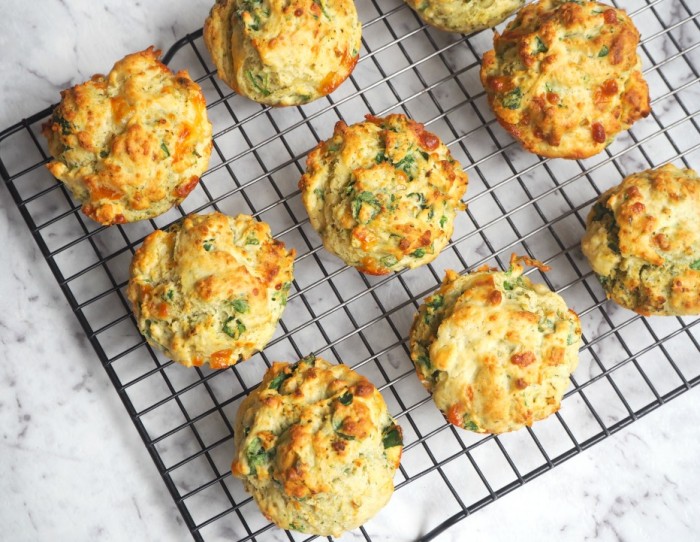 Spinach and Pesto Savoury Muffins