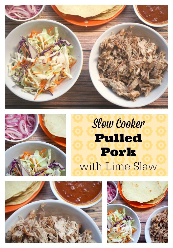 Slow Cooker Pulled Pork with Lime Slaw