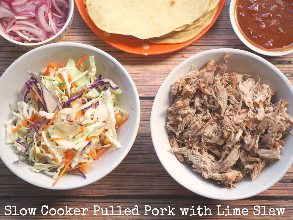 Slow Cooker Pulled Pork with Lime Slaw