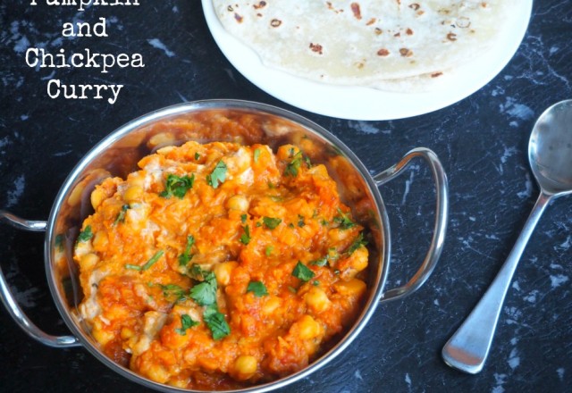 Meatless Monday –  Pumpkin and Chickpea Curry