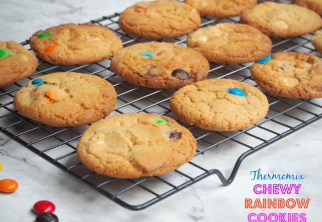 Thermomix Chewy Rainbow Cookies