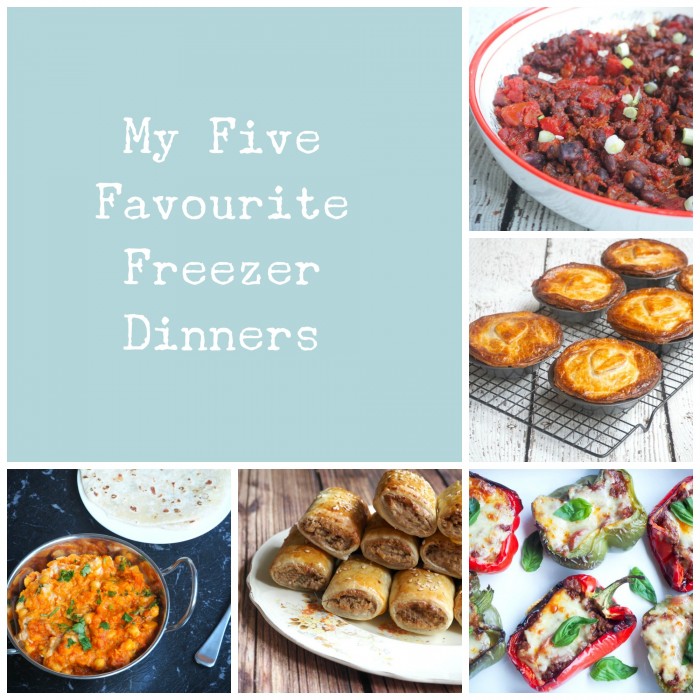 My 5 Favourite Freezer Dinners