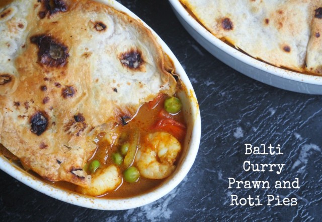 Balti Curry Prawn and Roti Pies