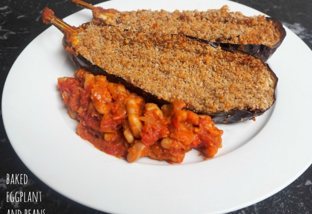 Meatless Monday – Baked Eggplant and Beans