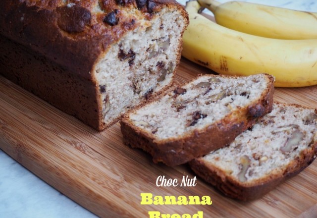 Choc-Nut  Banana Bread