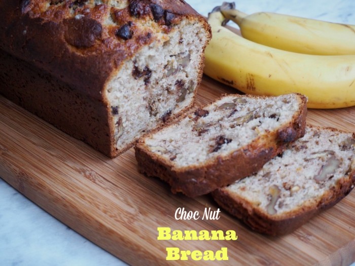 Choc Nut Banana Bread