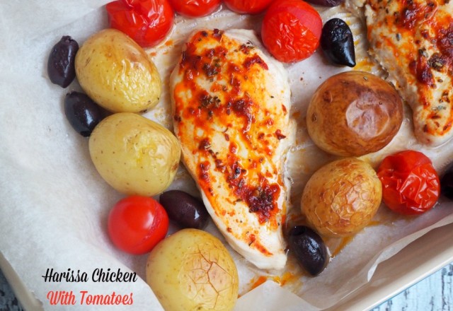 Harissa Chicken with Tomatoes and Olives