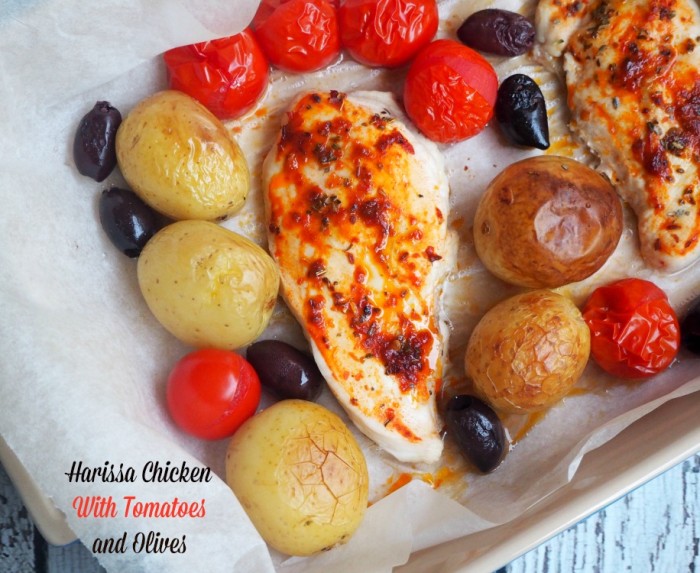 Harissa Chicken with Tomatoes and Olives