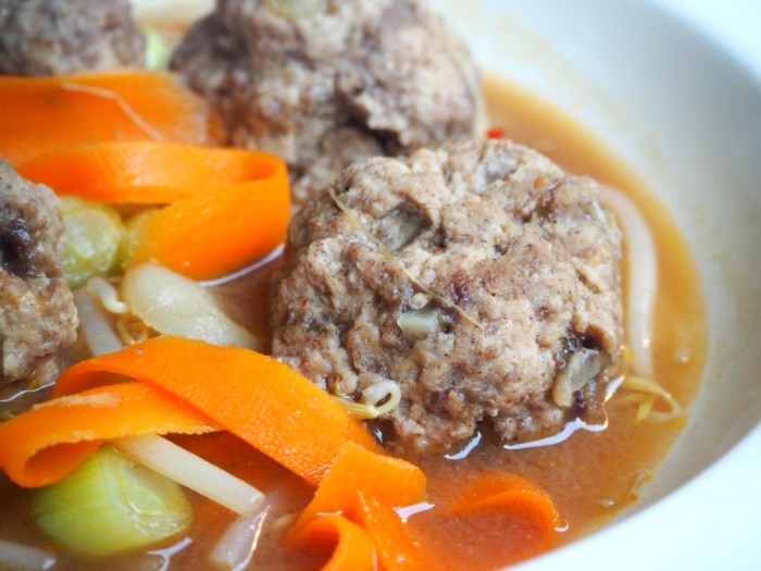 Five Spice Pork Balls in Hoisin Broth