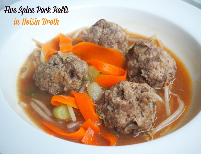 Five Spice Pork Balls in Hoisin Broth