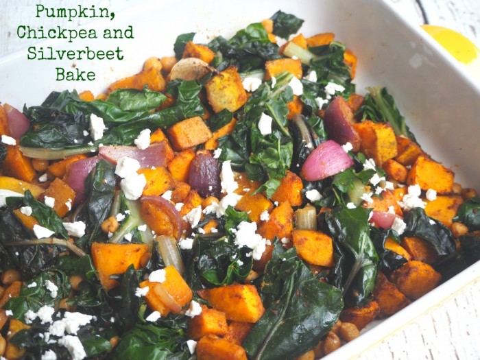 Pumpkin, Chickpea and Silverbeet Bake