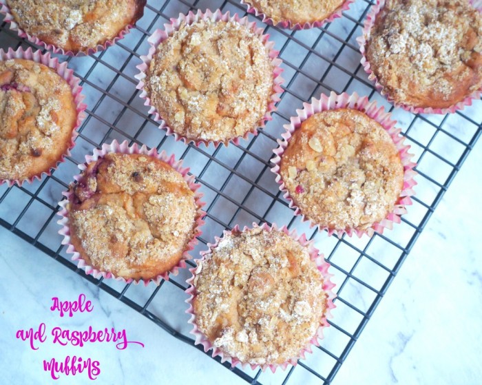 Apple and Raspberry Muffins
