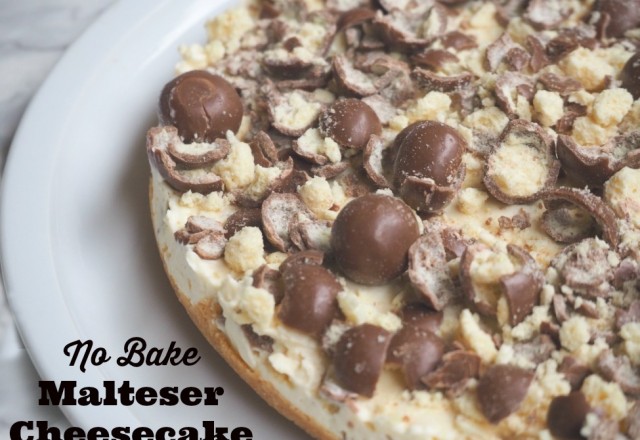 No Bake Malteser Cheesecake