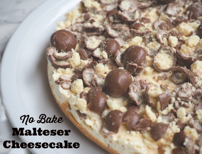 No Bake Malteser Cheesecake