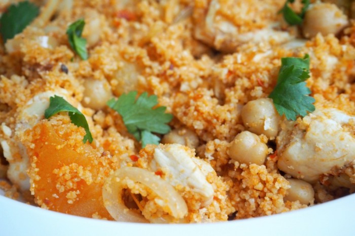 Slow cooker chicken couscous