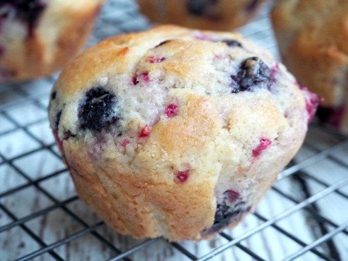 Mixed Berry Buttermilk Muffins