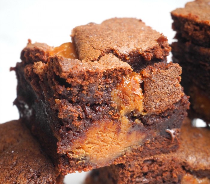 Salted Caramel Brownies 