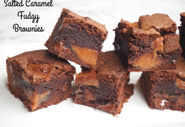 Salted Caramel Fudgey Brownies