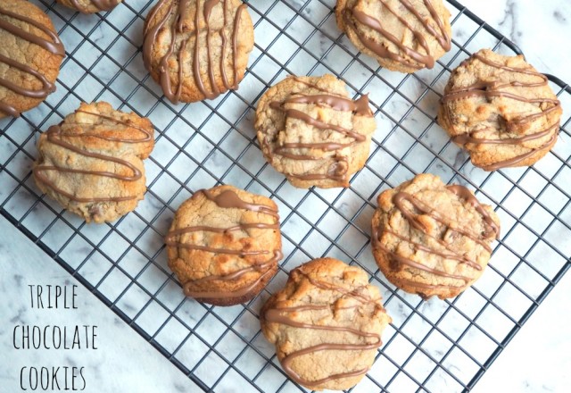 Triple Chocolate Cookies