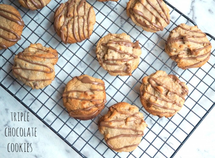 Triple Chocolate Cookies