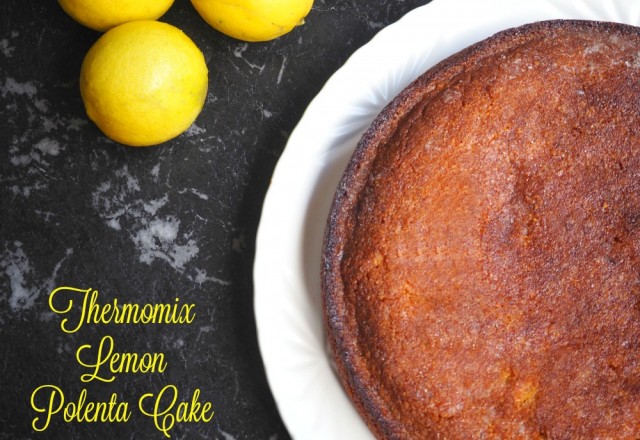 Thermomix Lemon Polenta Cake