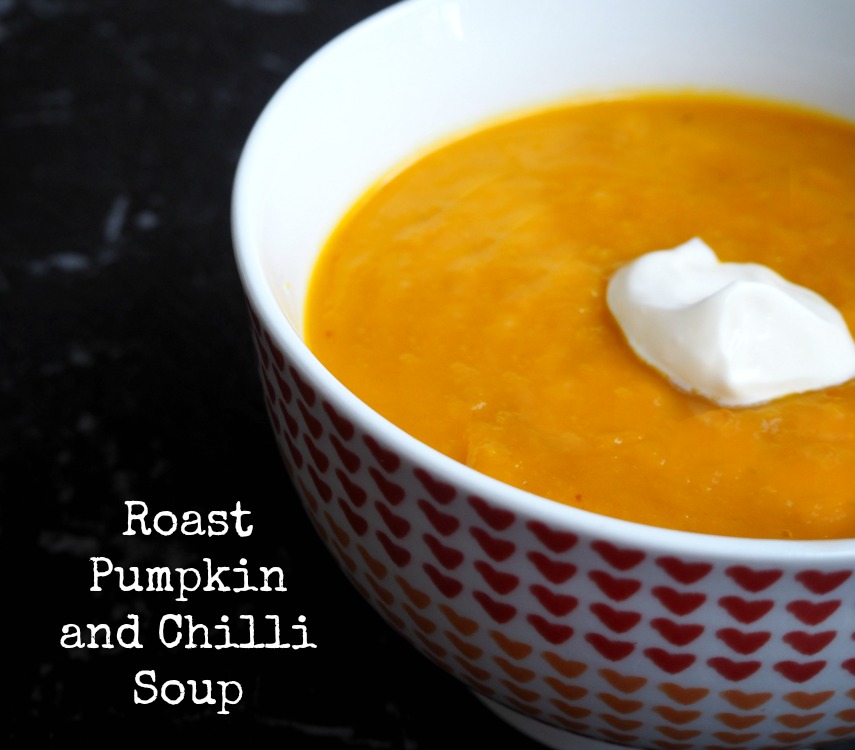 Roast Pumpkin and chilli soup