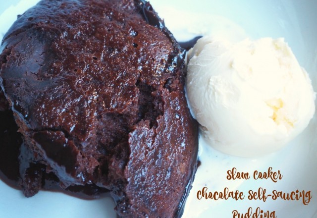 Slow Cooker Chocolate Self-Saucing Pudding