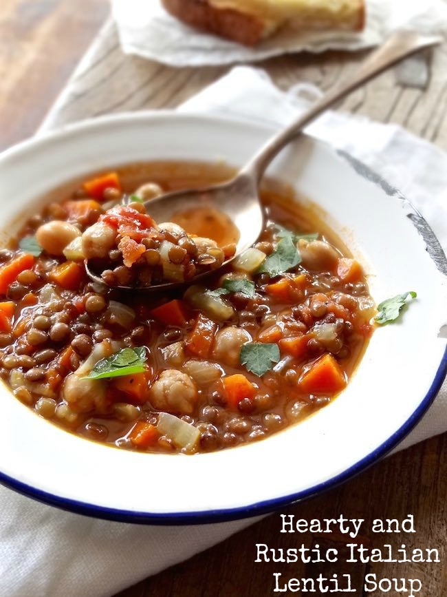 Hearty Italian lentil soup _ Plus Ate Six 1