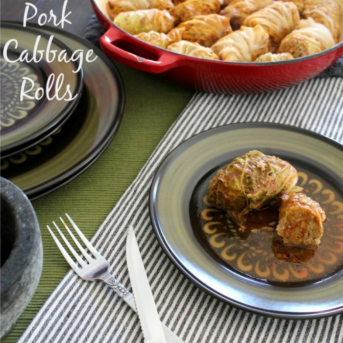 Pork Cabbage Rolls