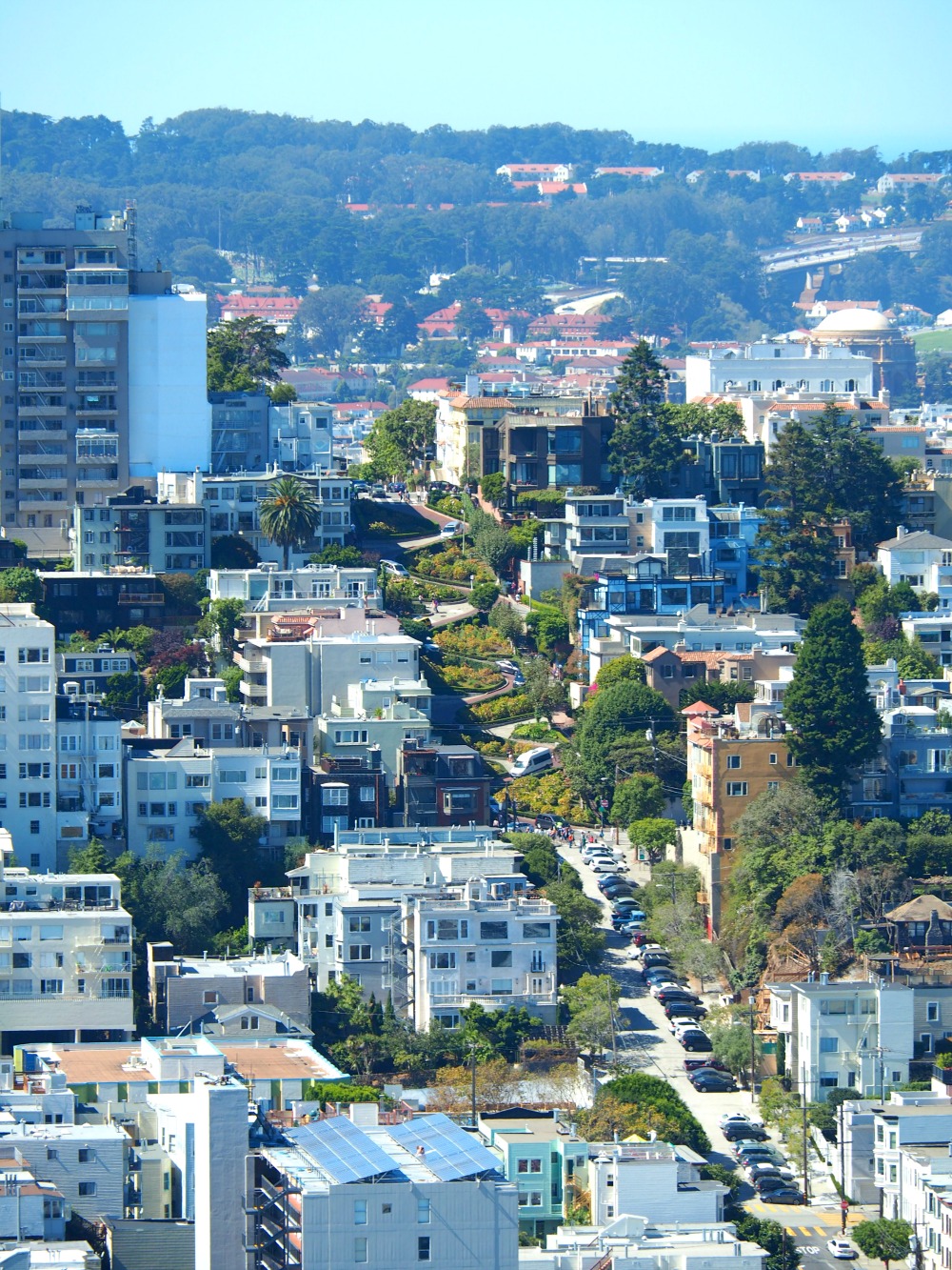 Lombard Street from Coit Tower