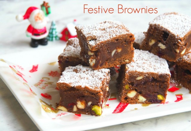 Festive Christmas Brownies