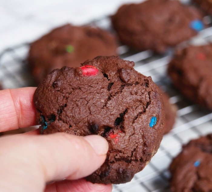 Thermomix M&M Chocolate Cookies