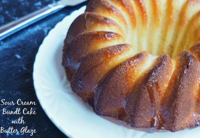 Soured Cream Bundt Cake with Butter Glaze