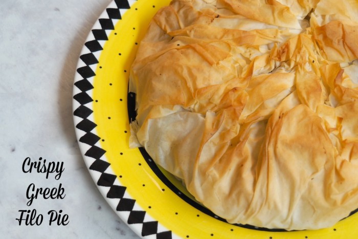 Vegetarian Crispy Greek Filo Pie