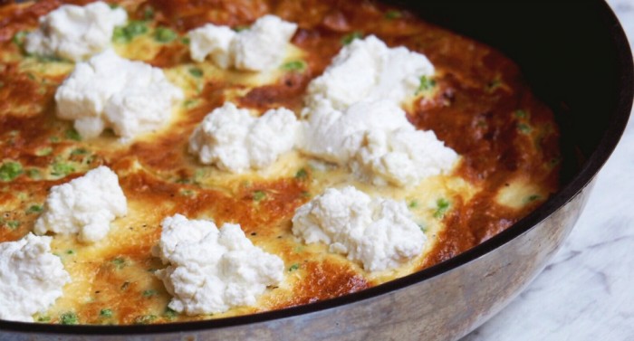Pea and Ricotta Frittata 2