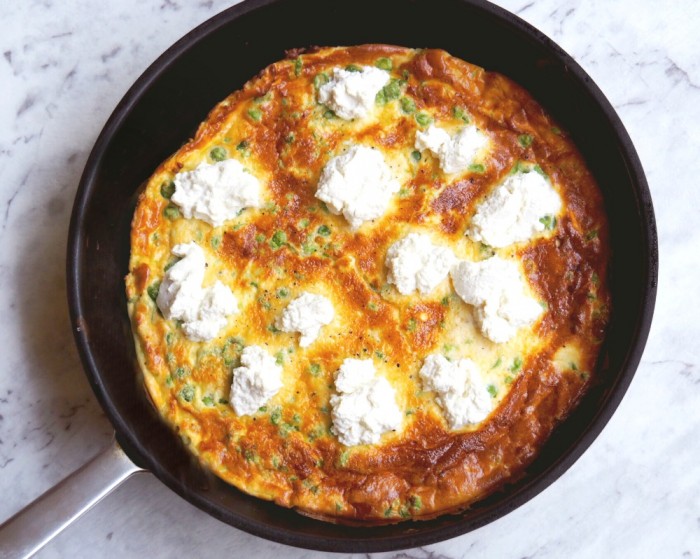 Pea and Ricotta Frittata 1