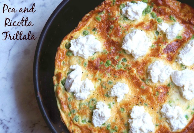 Pea and Ricotta Frittata