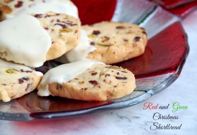 Red and Green Christmas Shortbread