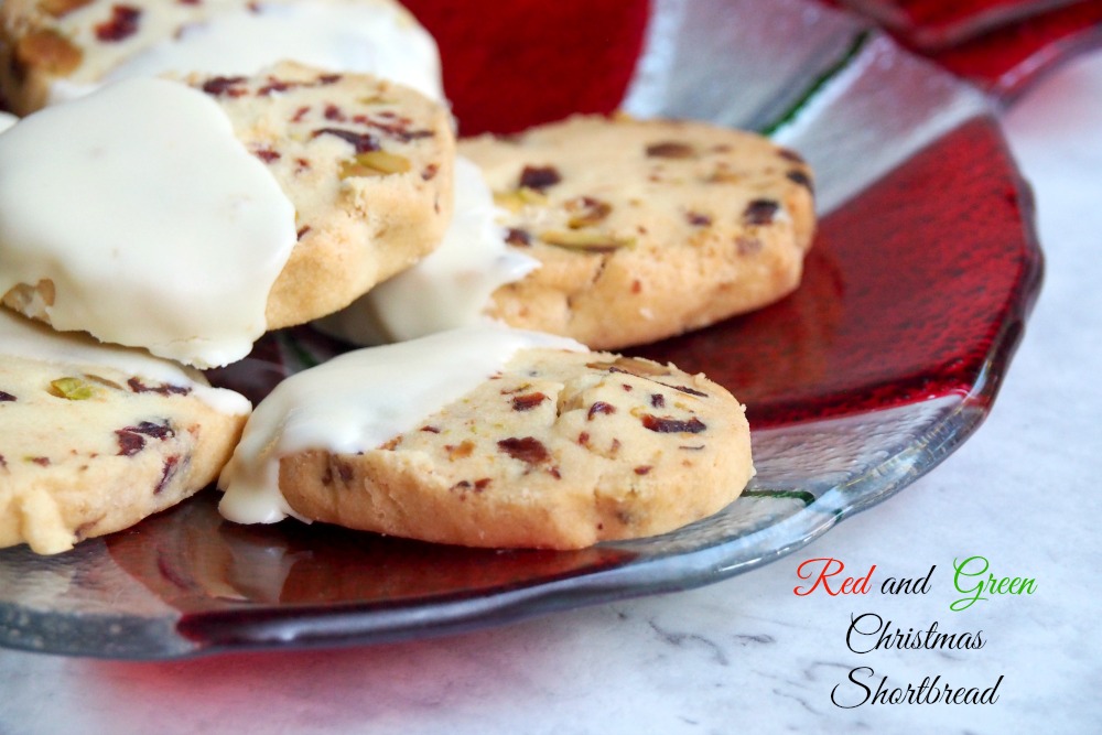 Red and Green Christmas shortbread