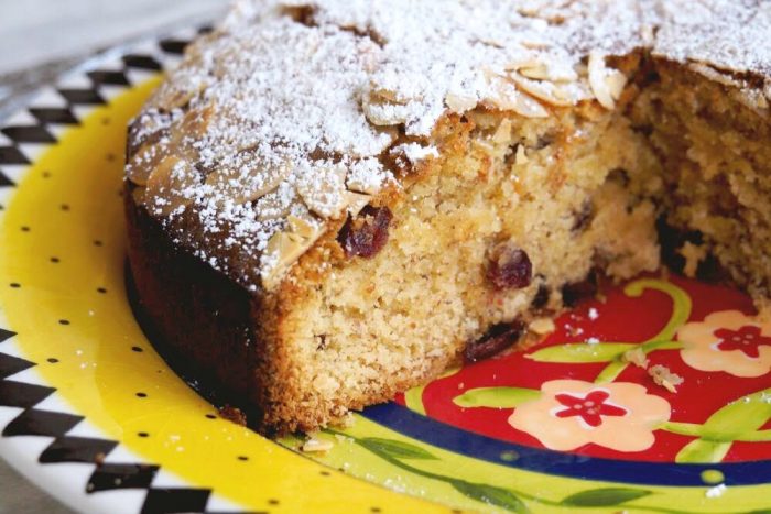 Cranberry, Almond and Marzipan Cake 3