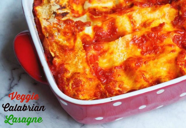 Meatless Monday –   Veggie Calabrian Lasagne