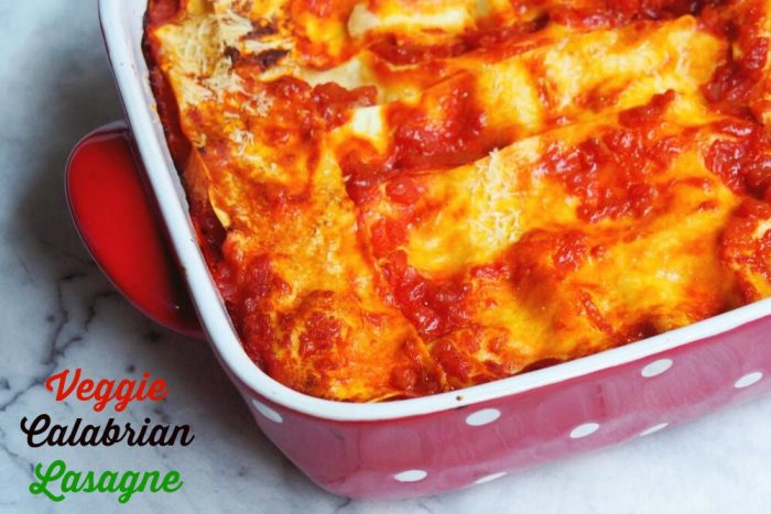 Veggie Calabrian Lasagne