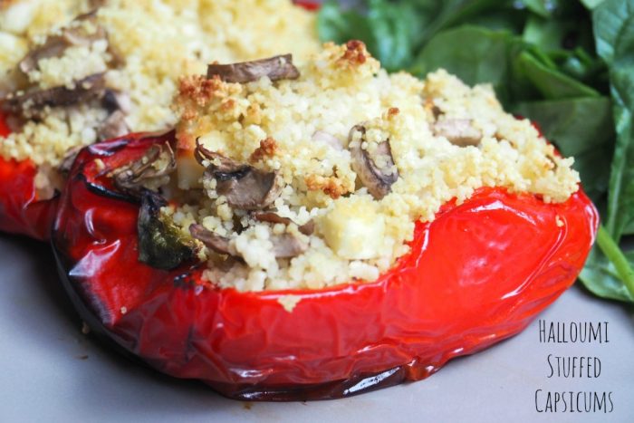 Halloumi Stuffed Capsicums