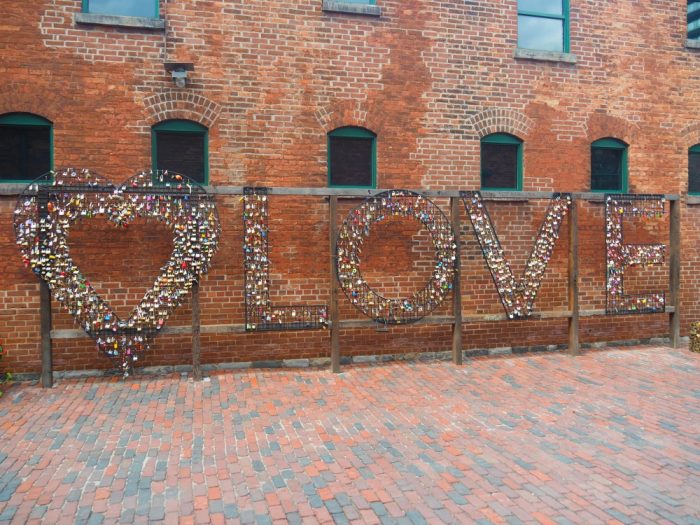 Things to do in Toronto - Distillery District padlocks