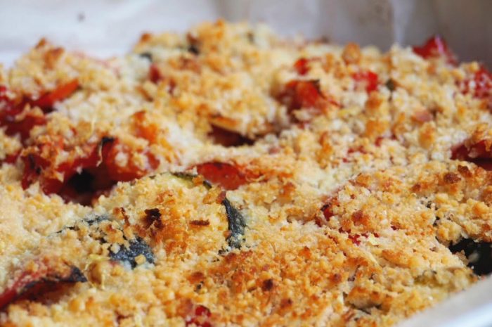 Baked ratatouille with lemon and parmesan crumb 2