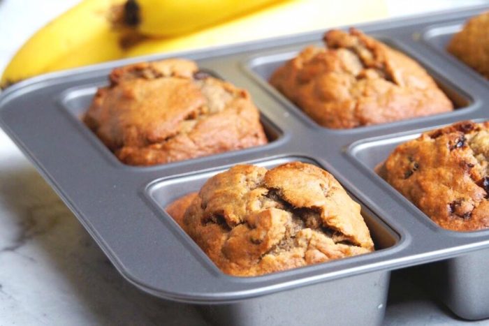 Raisin and Walnut Mini Banana Loaves 2