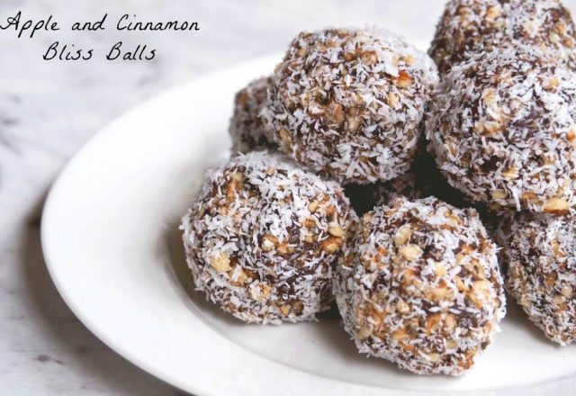 Apple and Cinnamon Bliss Balls