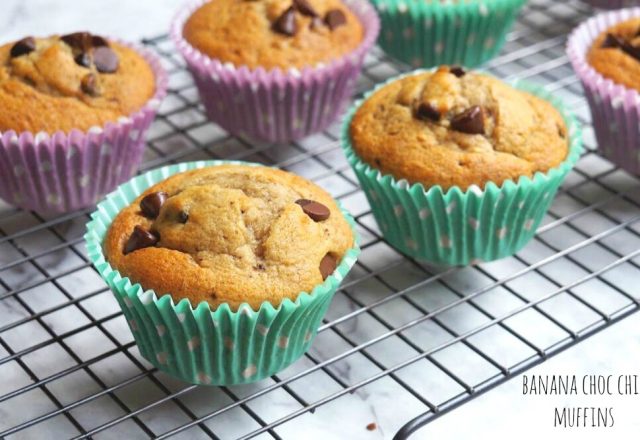 Banana Choc Chip Muffins